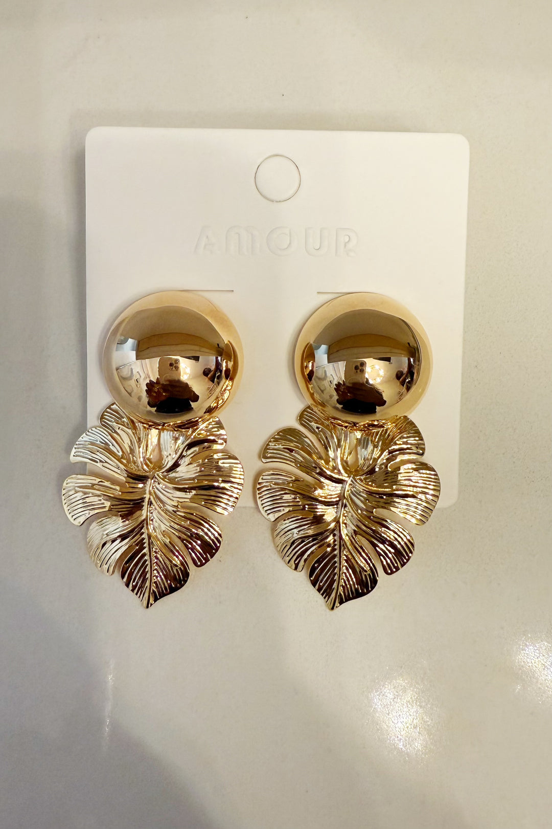 Leaf Print Earring