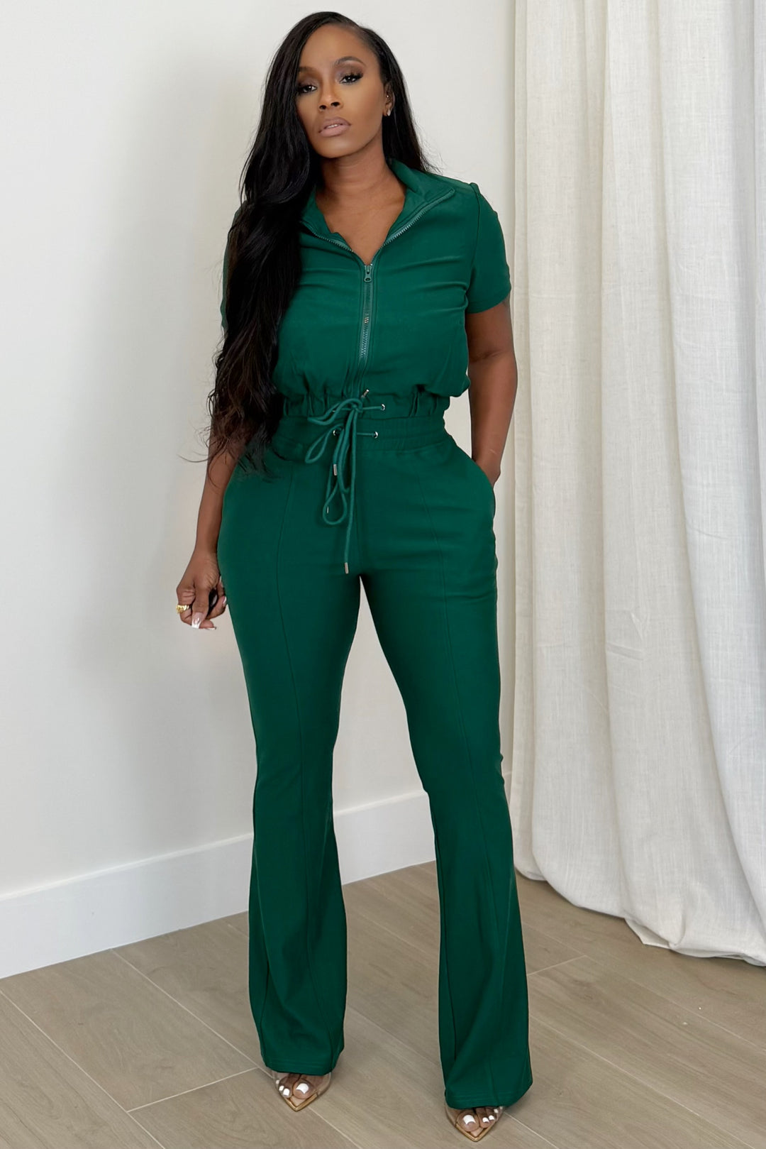 The Street Luxe Jogger Pant Set (forest green)