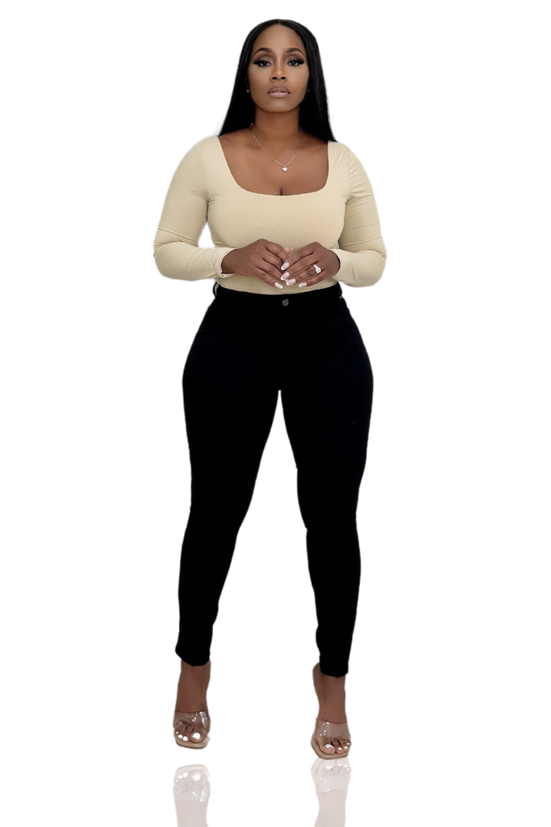 High Waist Denim (Black)