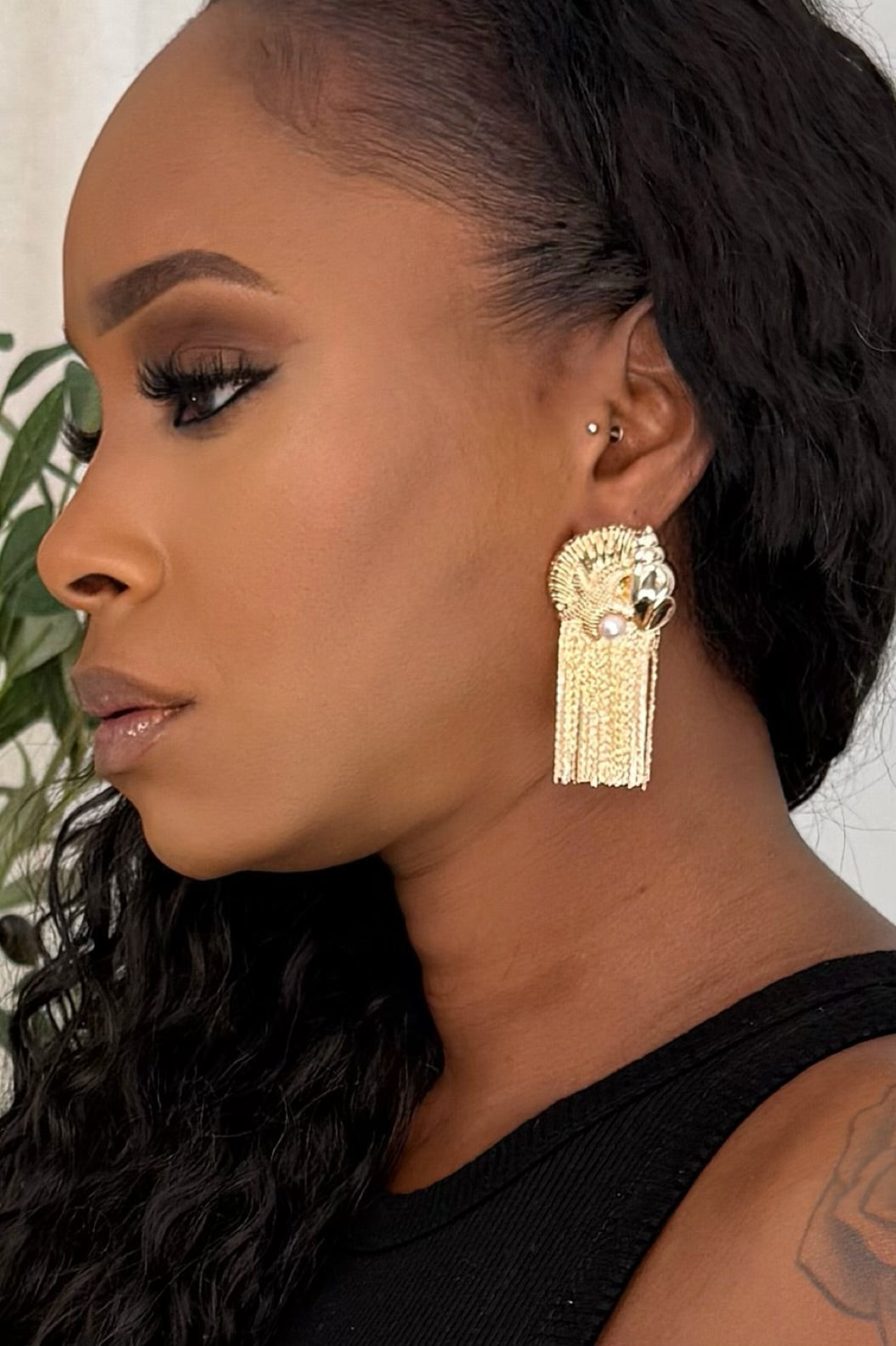 Under the sea Fringe Earrings