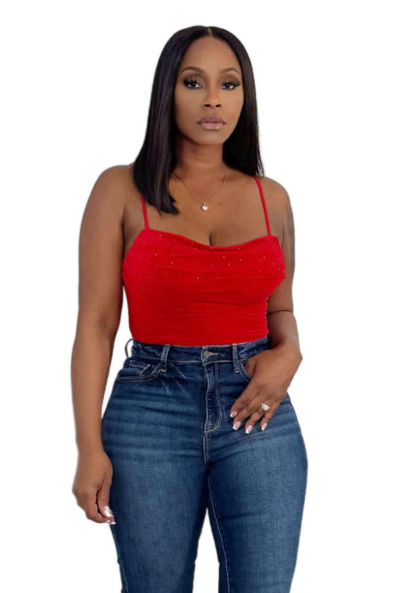 Specs Of Sparkle Bodysuit (Red)