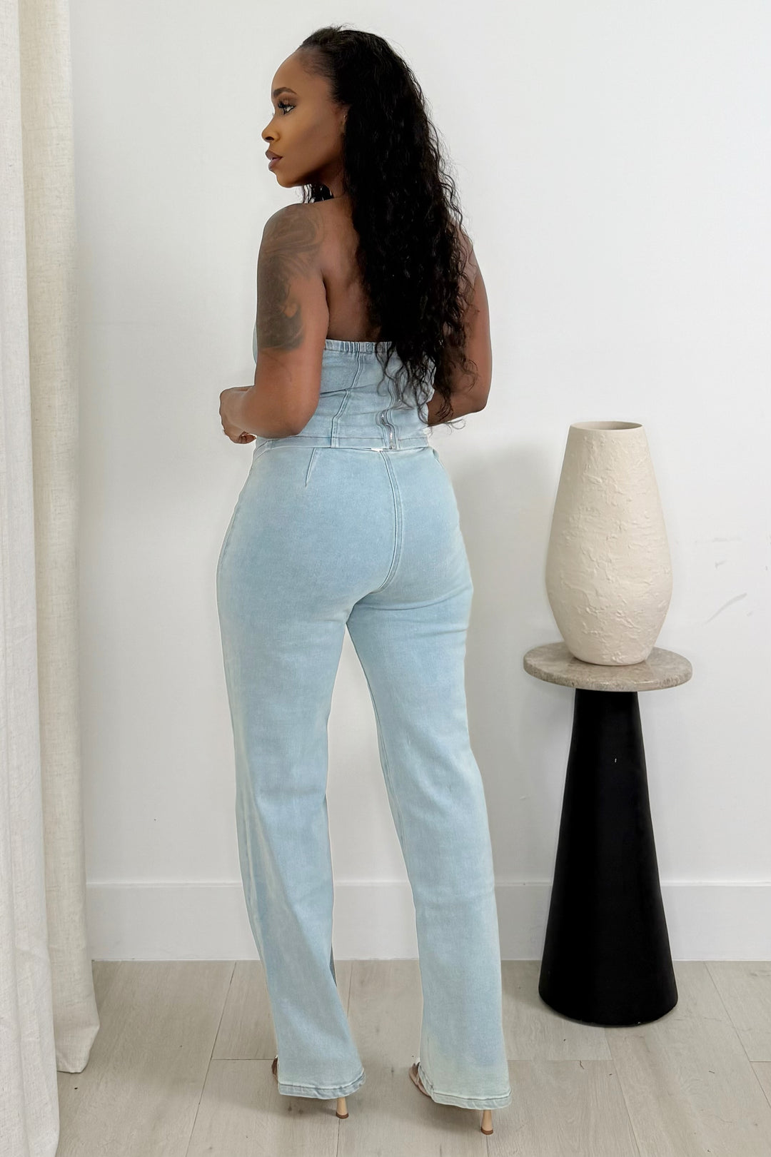 Denim On Demand Tube & Pant Set (Denim)