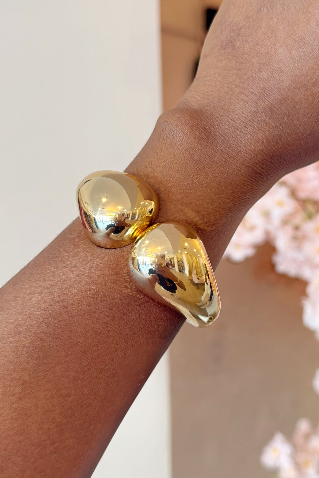 Double Ball Cuff Bangle