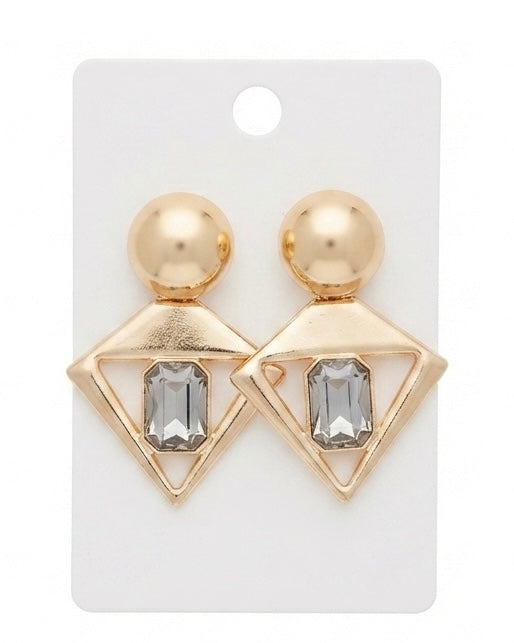 Empire Crystal Drop Earrings
