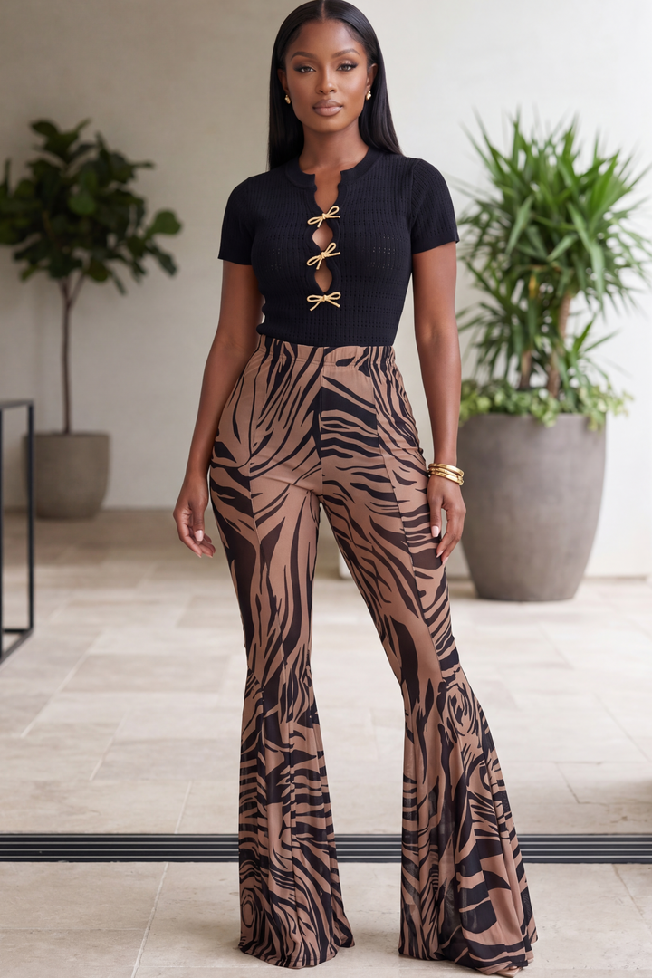 The Valerius Flare Bottoms [Mocha/Black]