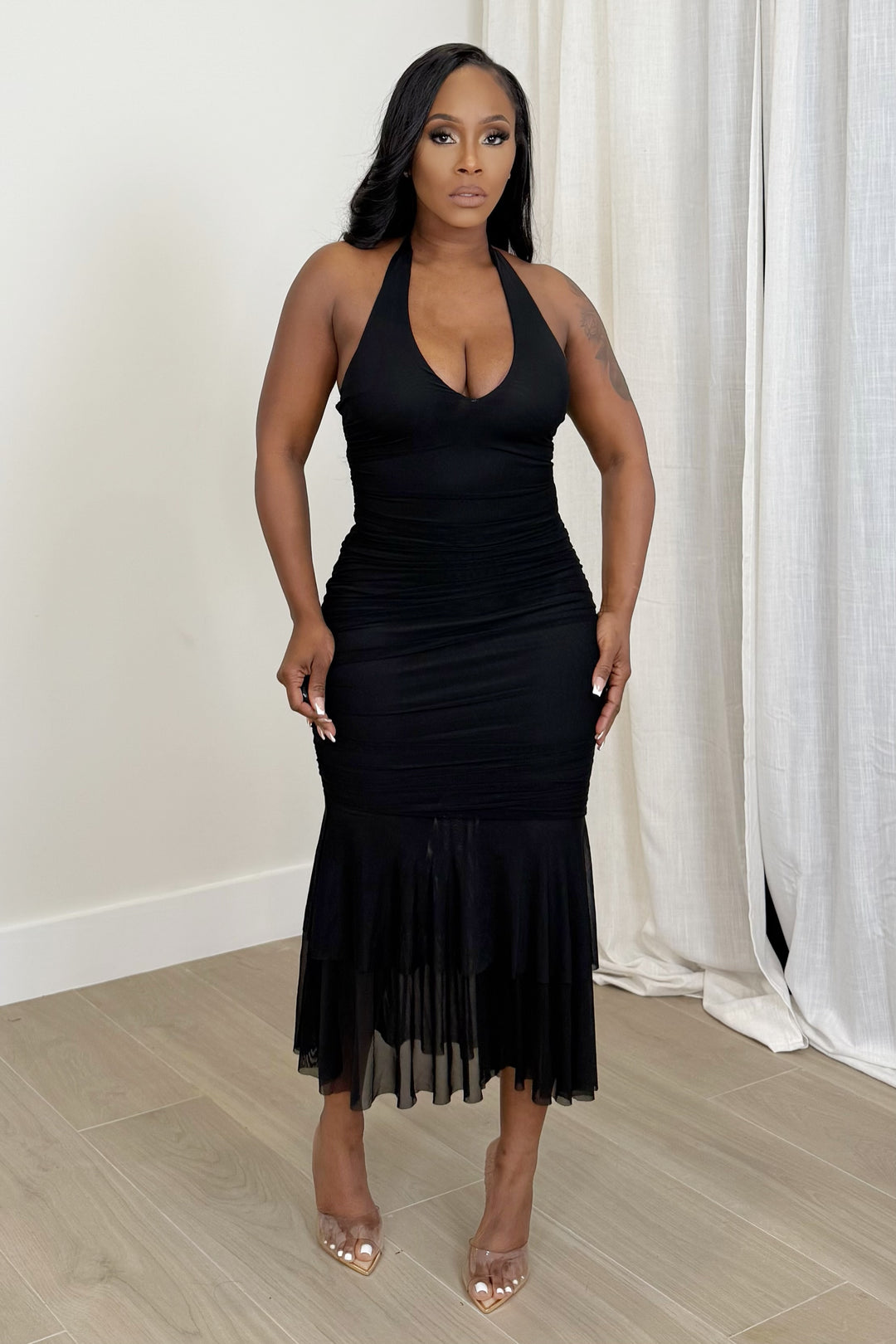 The Black Label Midi dress