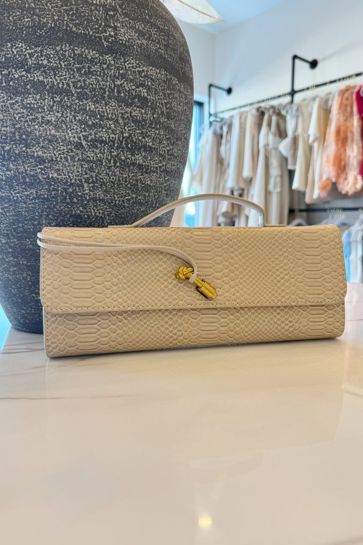 Croc Envelope Clutch