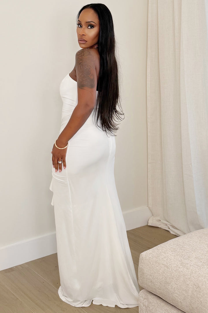 Celeste Ruffle Gown [Ivory]