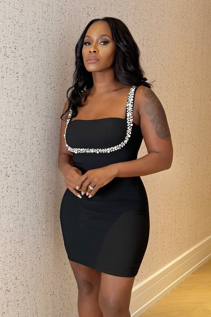 Midnight Glow Mini dress (Black)
