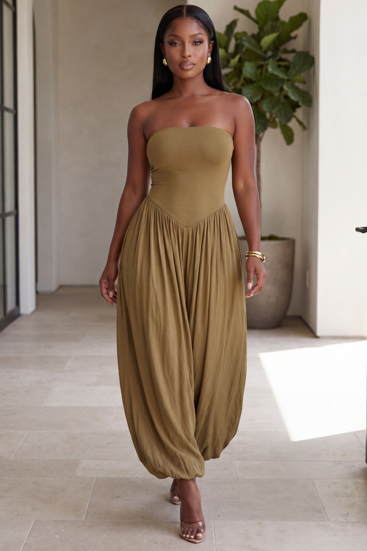 The Olive Basique Jumpsuit [Olive]