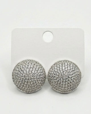 The Pavé Dome Statement Studs
