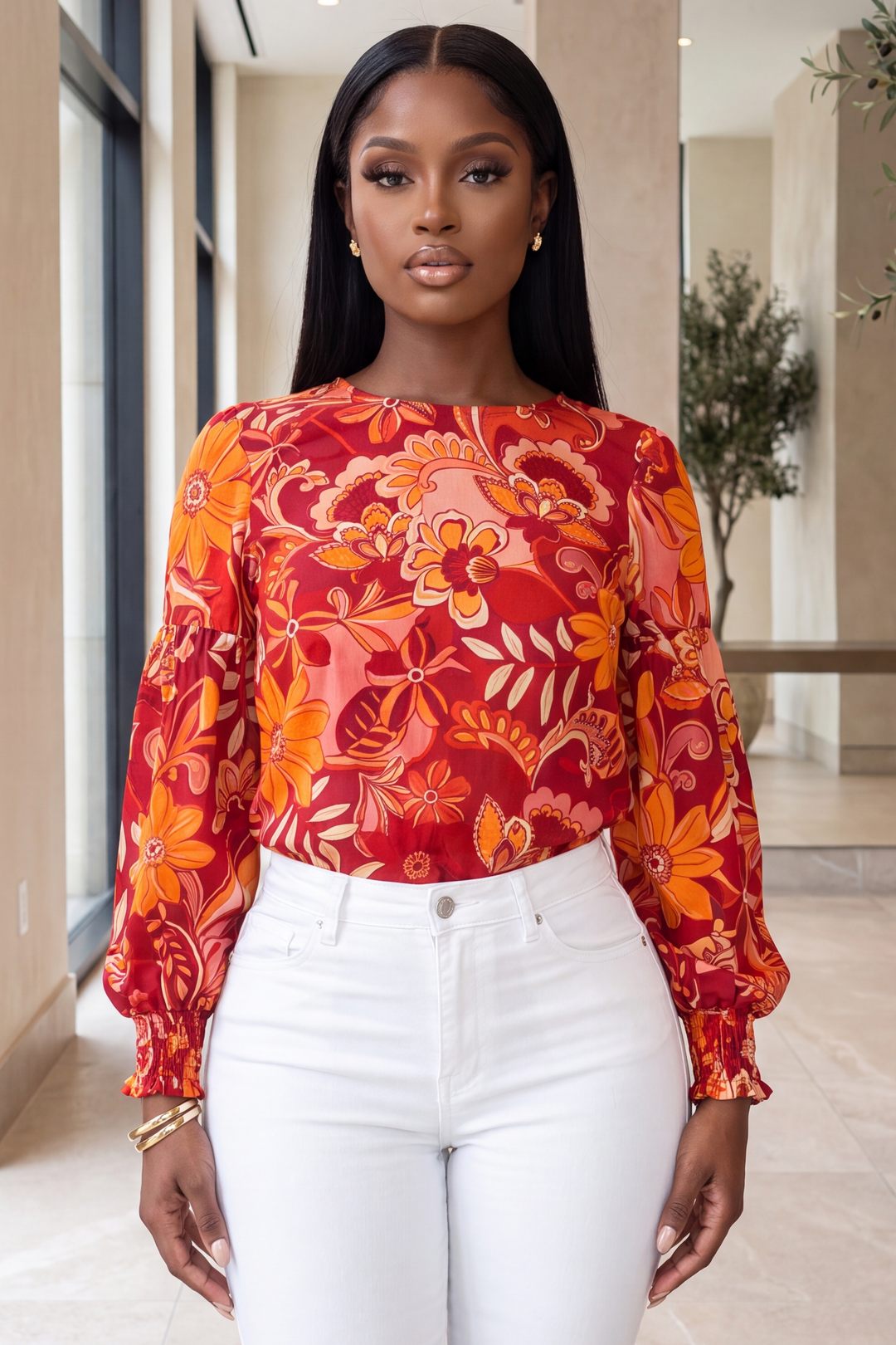 The flora lust blouse