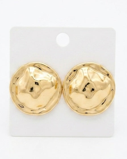 Sculpted Gold Earrings