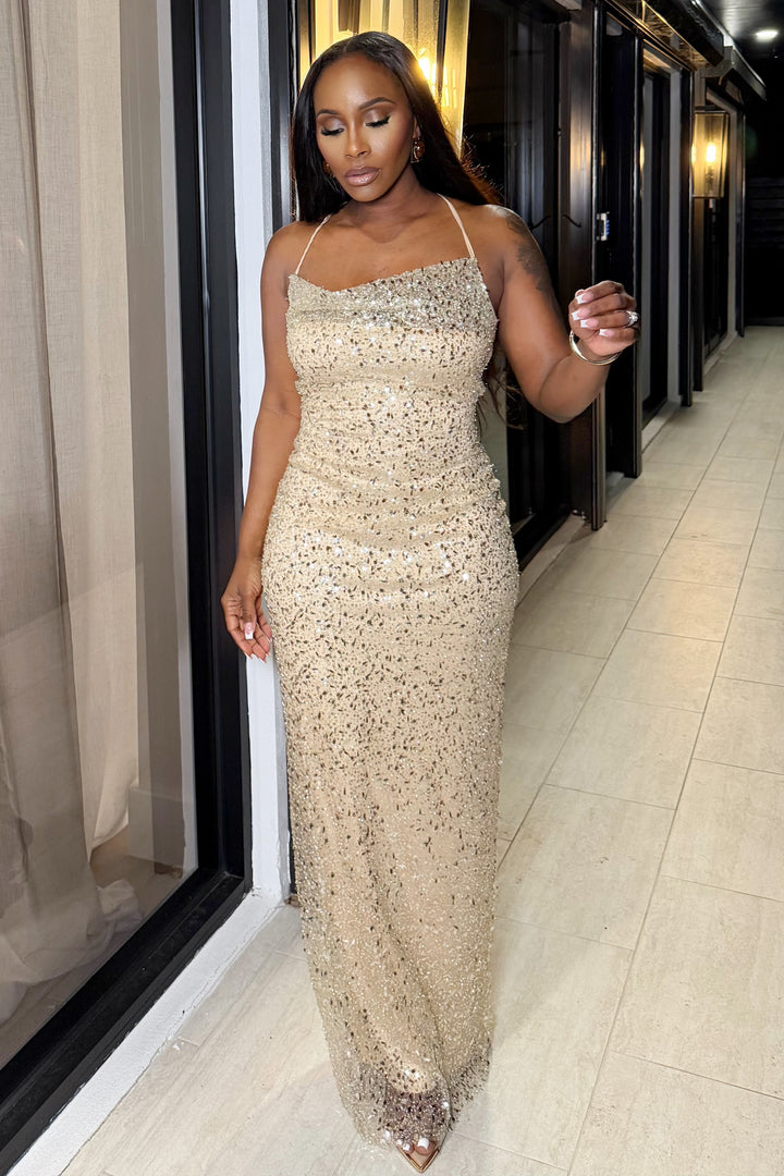 Champagne After Dark Gown [Soft Gold]