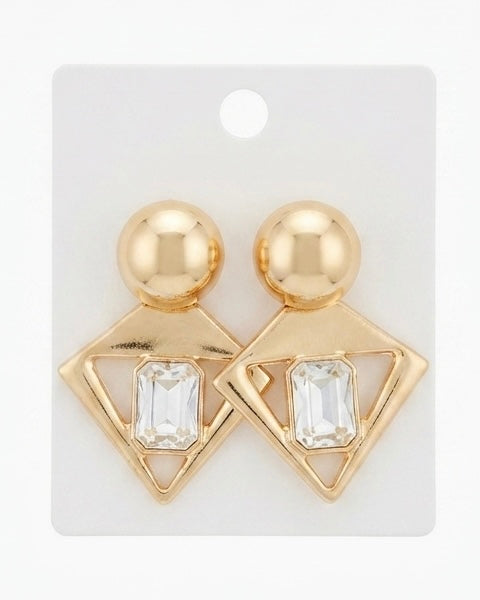 Empire Crystal Drop Earrings
