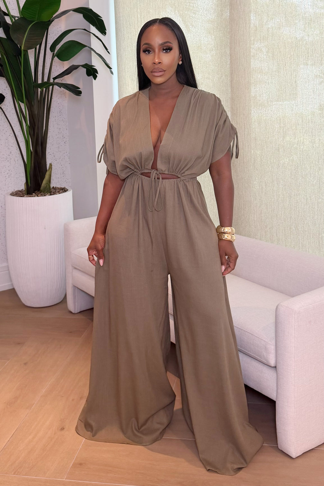 Midnight Muse Jumpsuit [Olive]