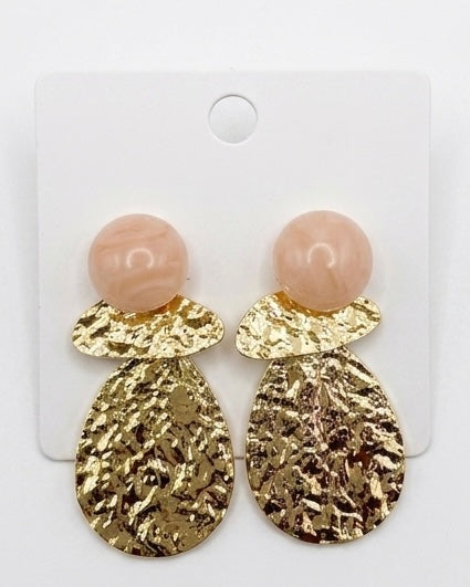 Gilded Texture Stone Drops