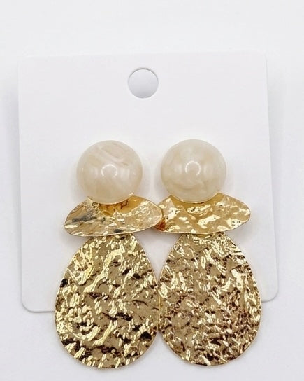 Gilded Texture Stone Drops