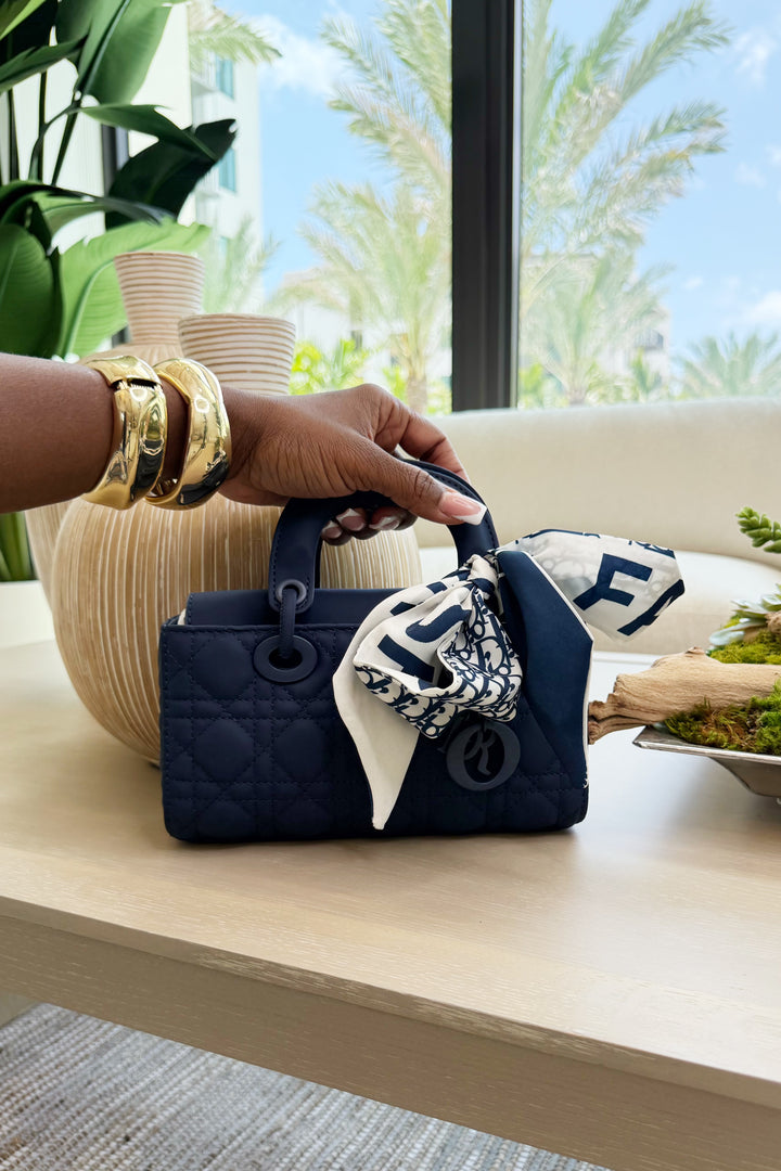 Inspired Scarf Handle Clutch