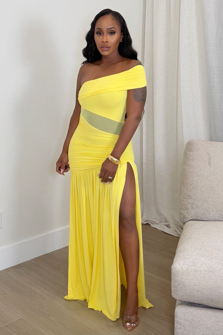 Golden Hour Goddess Maxi Dress [Sunshine Yellow]