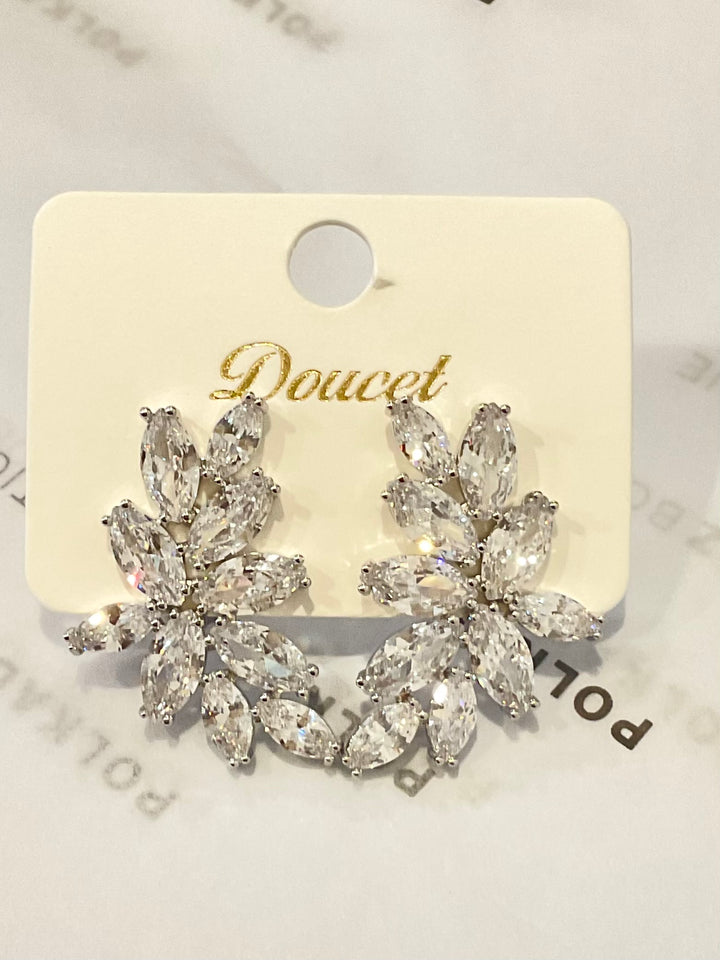 Marquise cubic zirconia flower Cluster