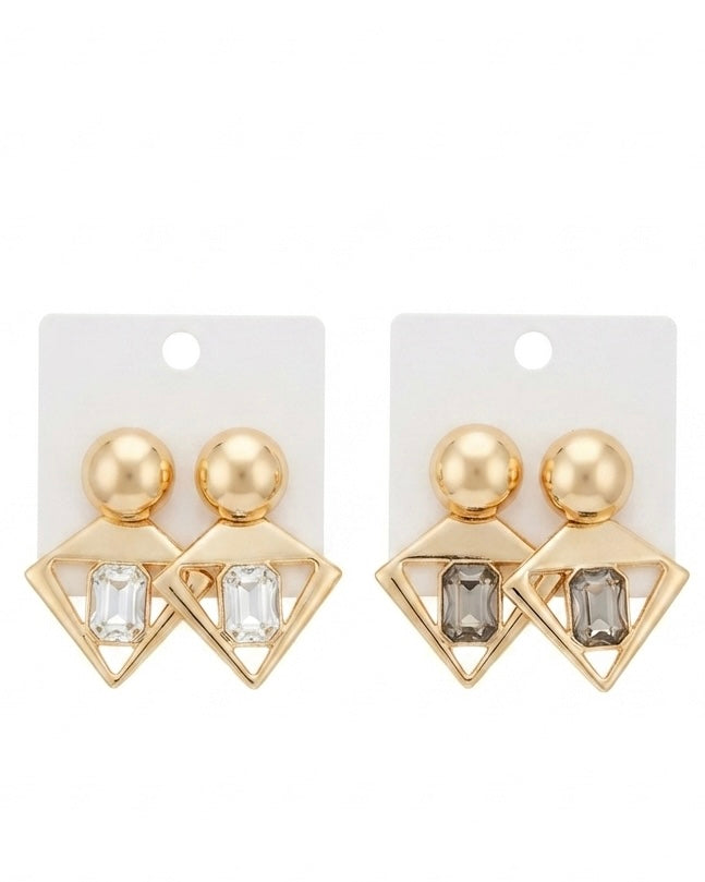 Empire Crystal Drop Earrings