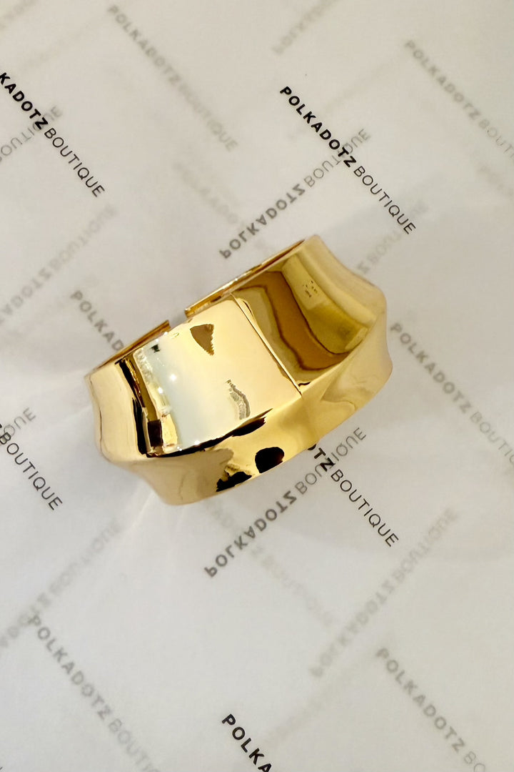 Lined Open Cuff Bangle