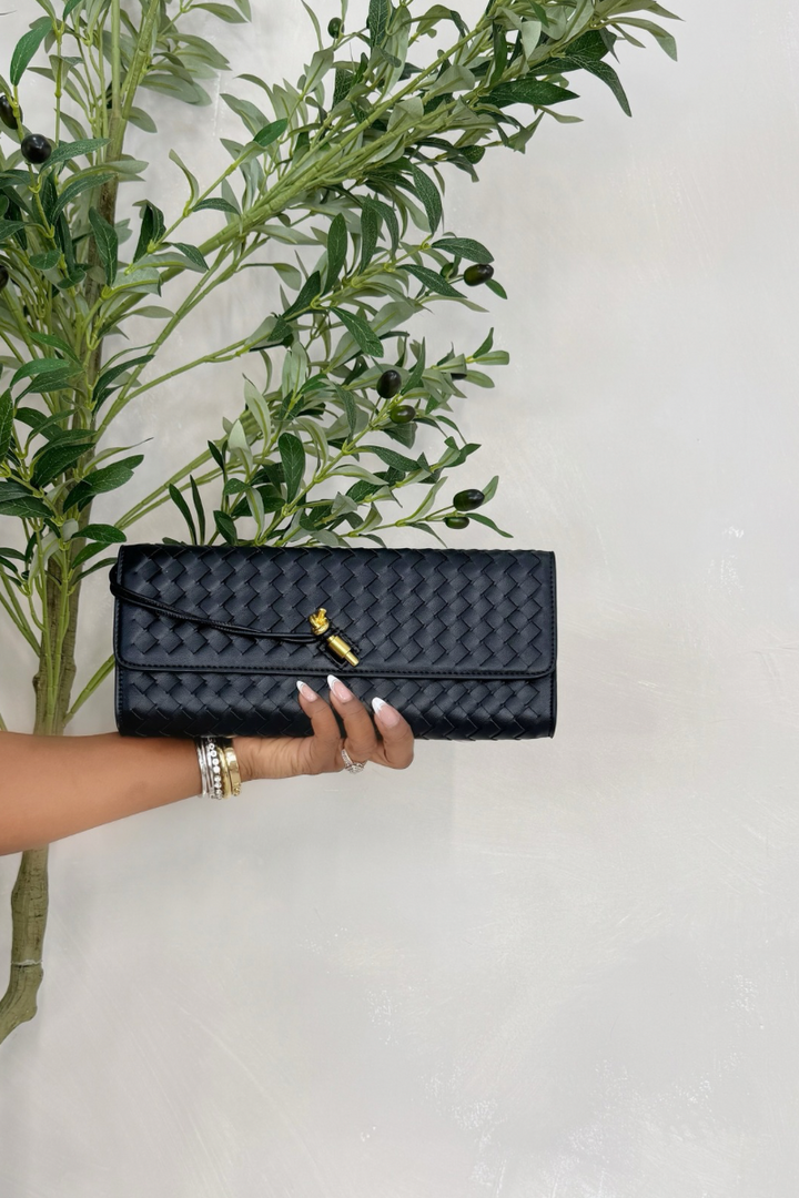 Weave Envelope Clutch