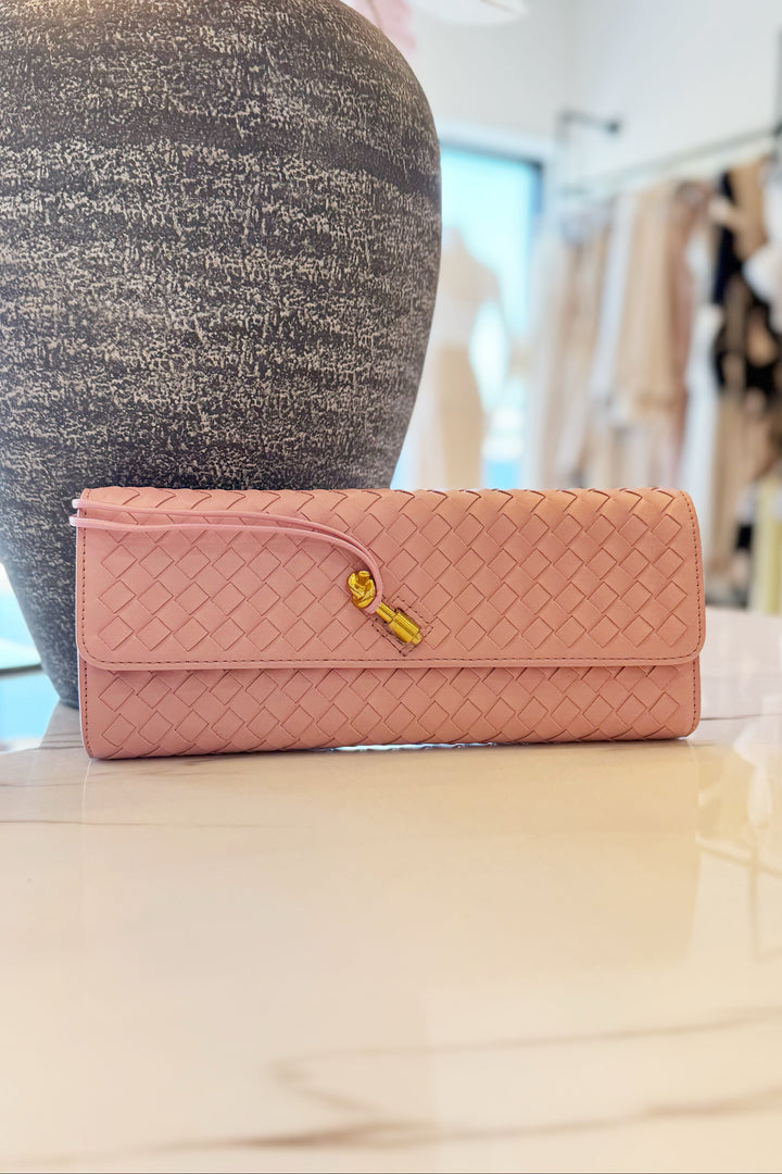 Weave Envelope Clutch