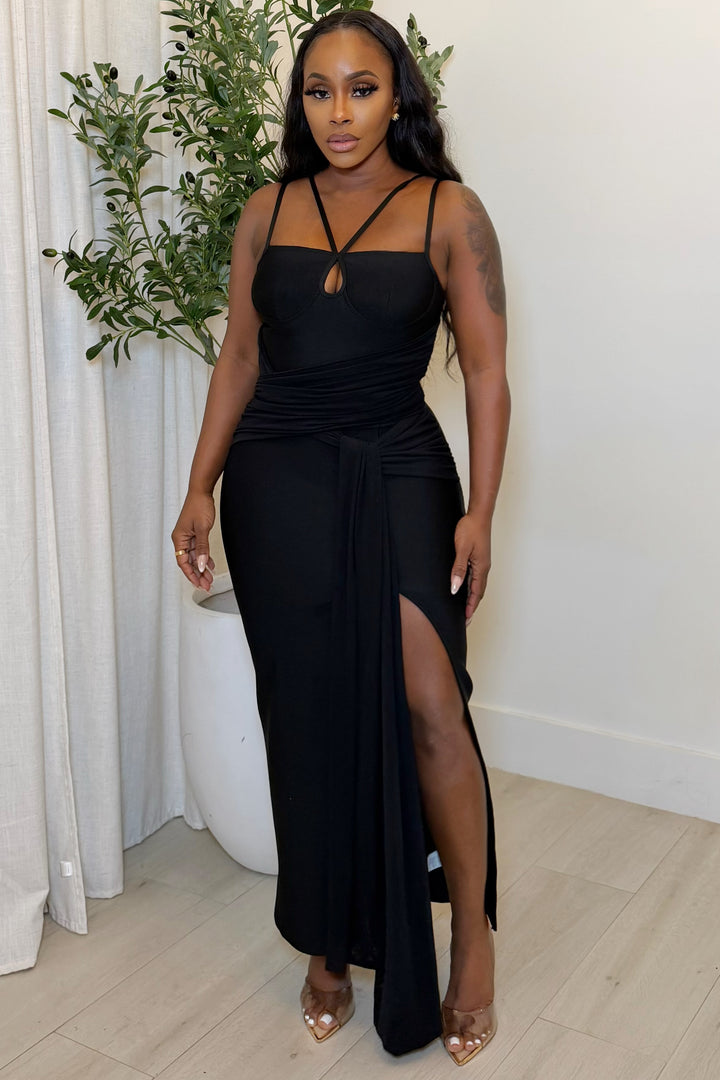The After Dark Maxi Dress [Black]
