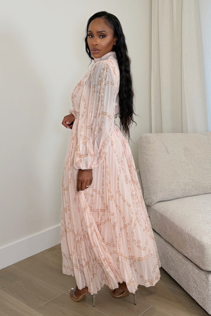 Grace &amp; Chain Pleated Set [Blush Chain]