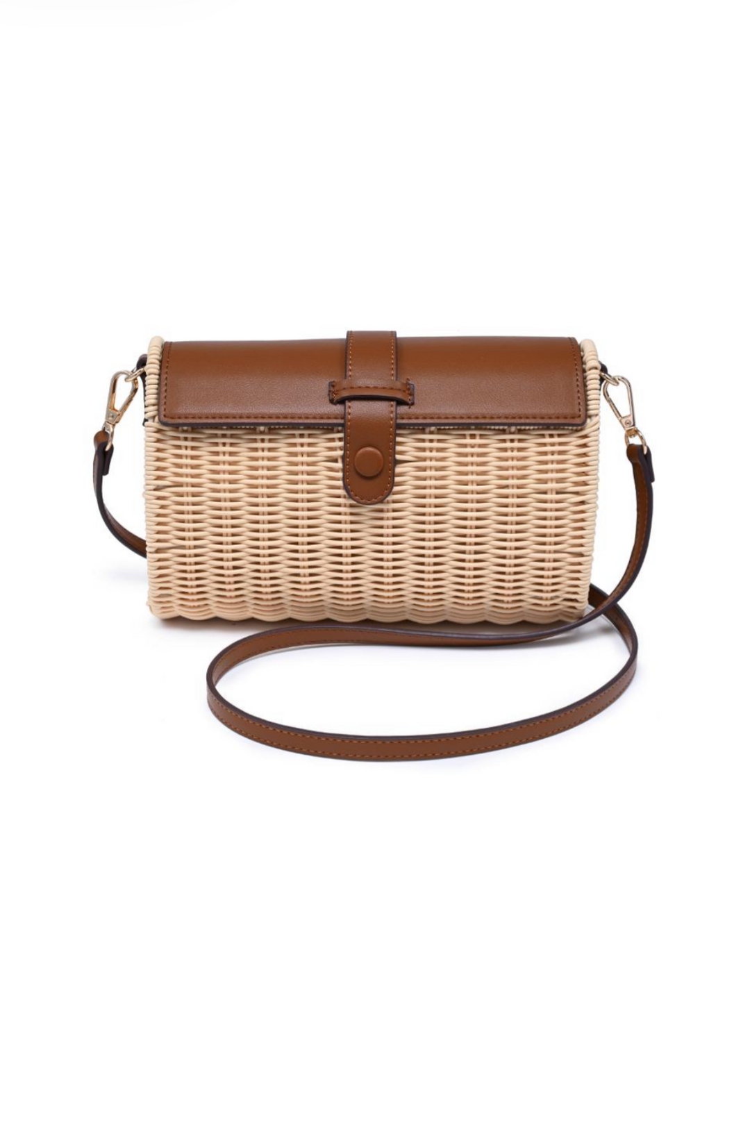 The Riviera Woven Crossbody [Natural/Tan]