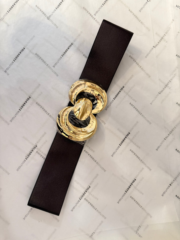 Double circle Gold Hook Belt