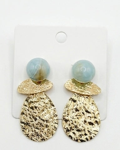 Gilded Texture Stone Drops