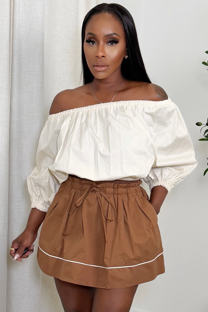 Modern Muse Skort [Caramel]