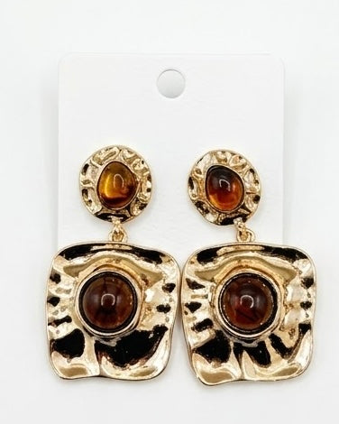 Honey Shield Earrings