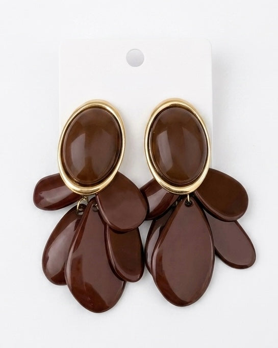 The Petal Cluster Statement Earrings