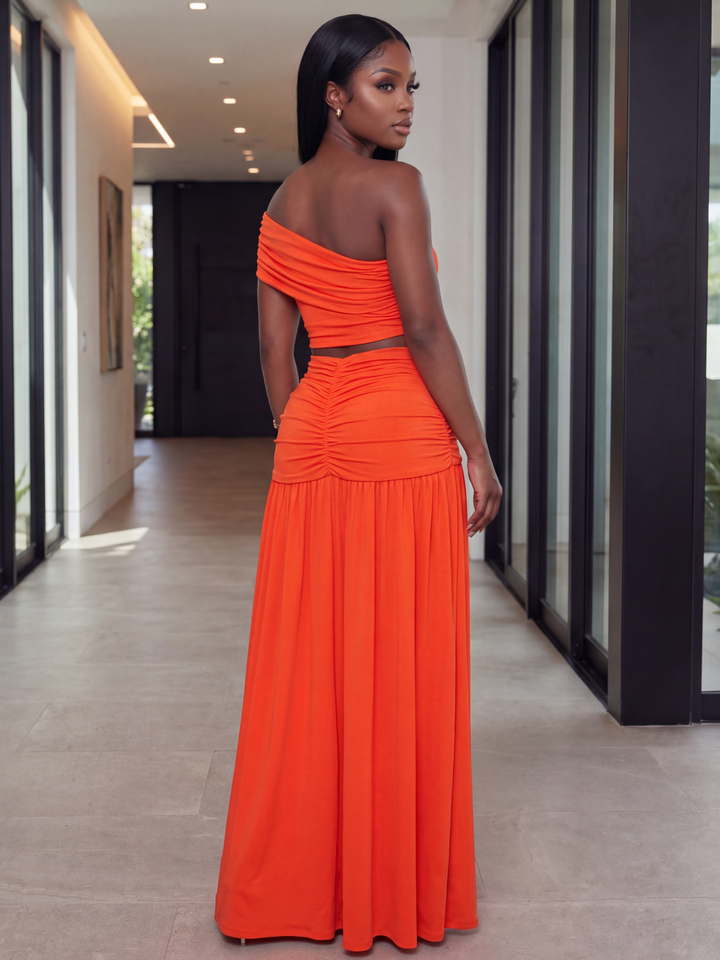 The Valencia Two-Piece Set [Orange]
