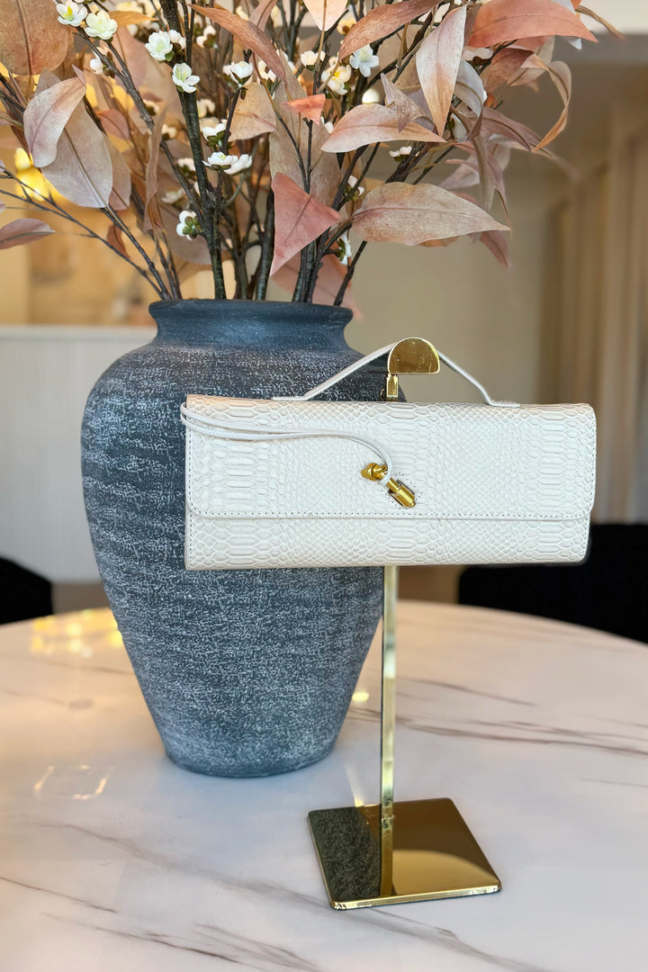 Croc Envelope Clutch