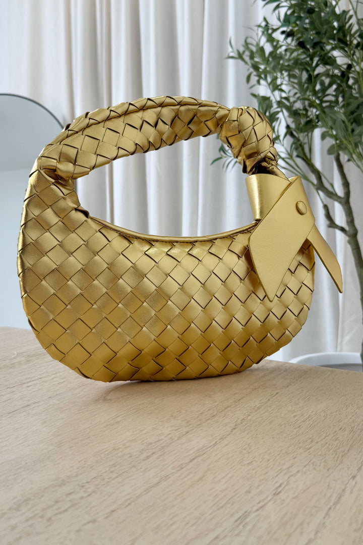Weave Handle Handbag