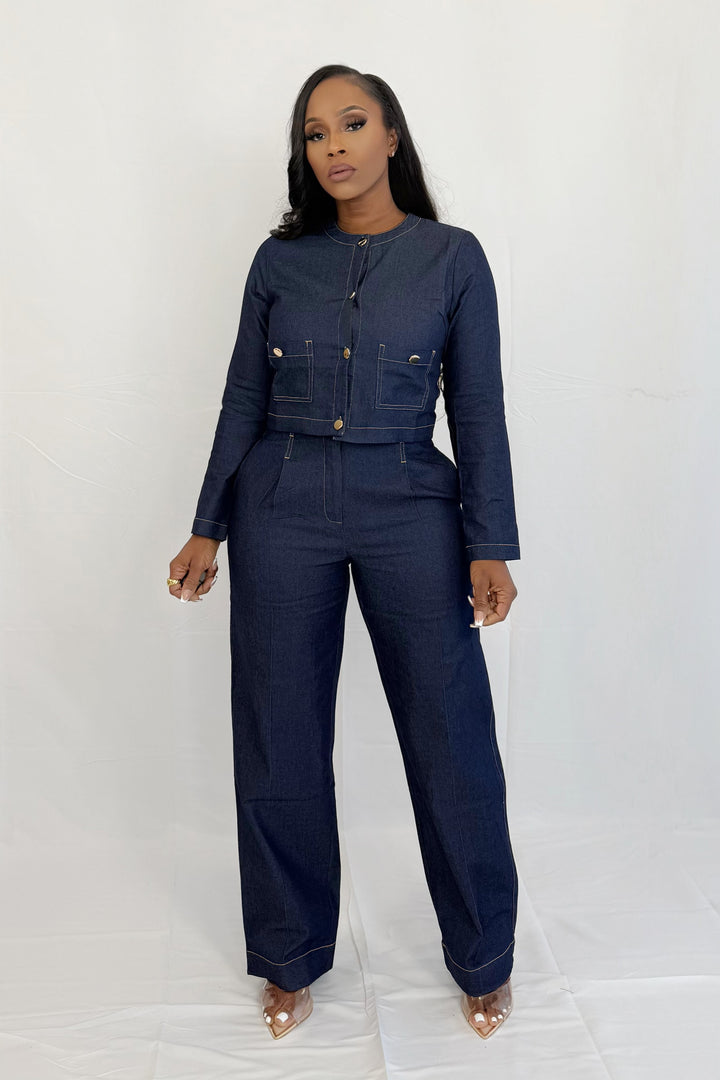 Denim Command Pant & Jacket Set (Denim)