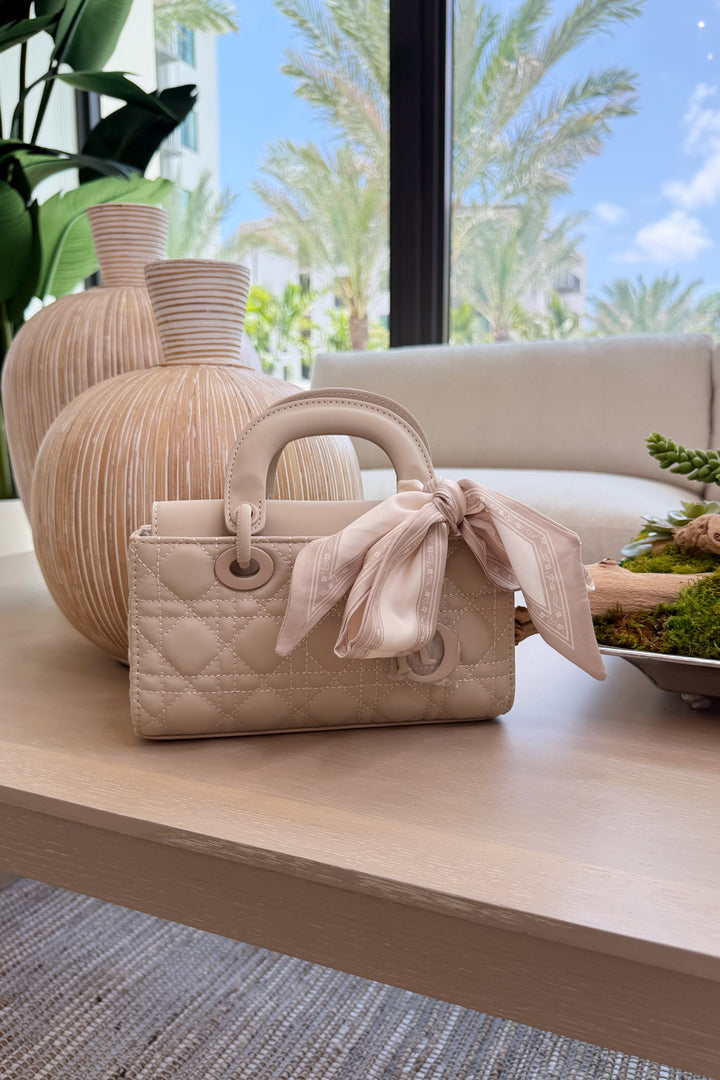 Inspired Scarf Handle Clutch