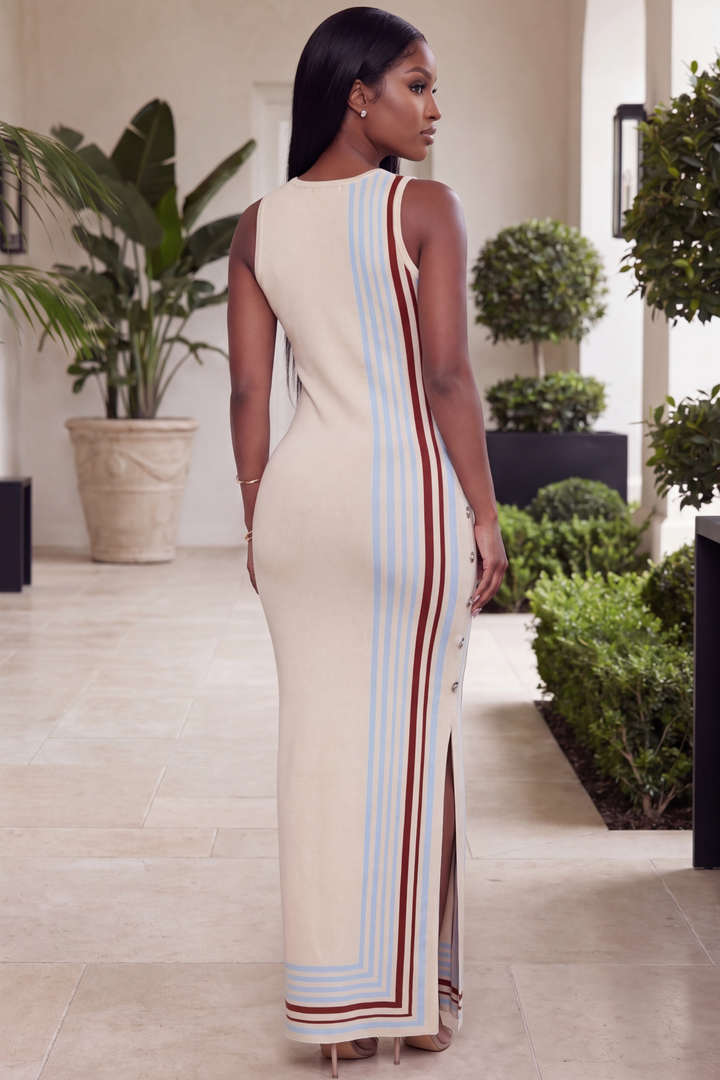 The Riviera Knit Maxi [Beige]
