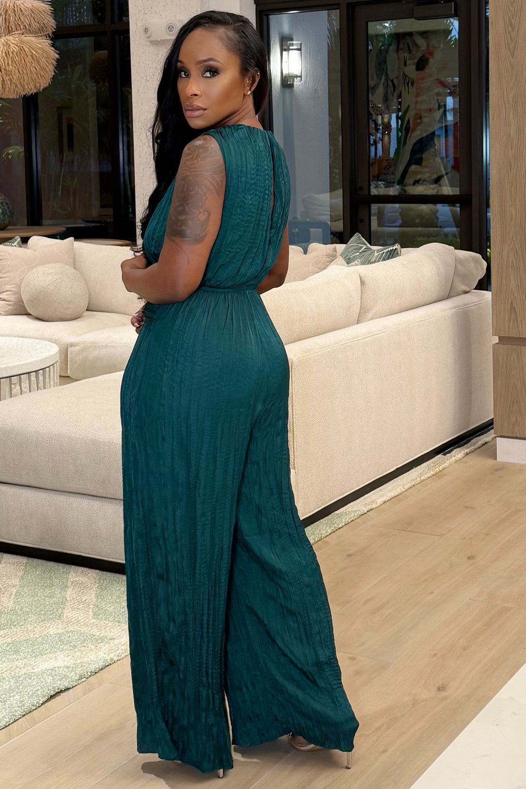 The Emerald Aura Jumpsuit (Green)
