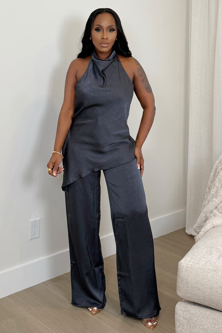 The Poised Pant Set (Navy)