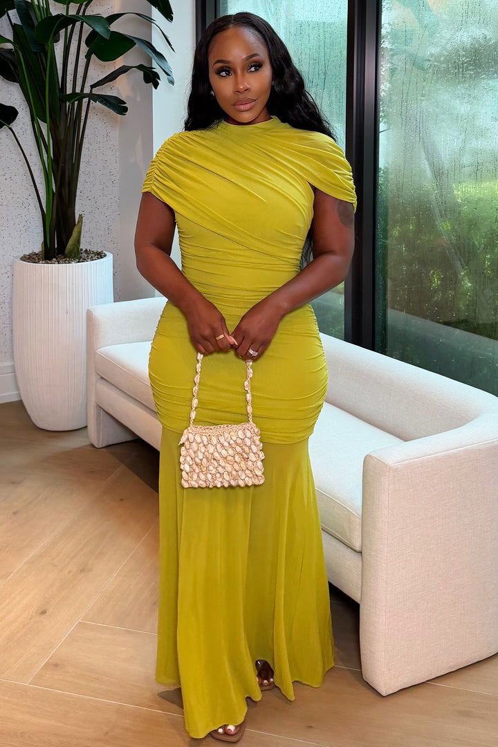 The Chartreuse Muse Maxi Dress [Chartreuse]