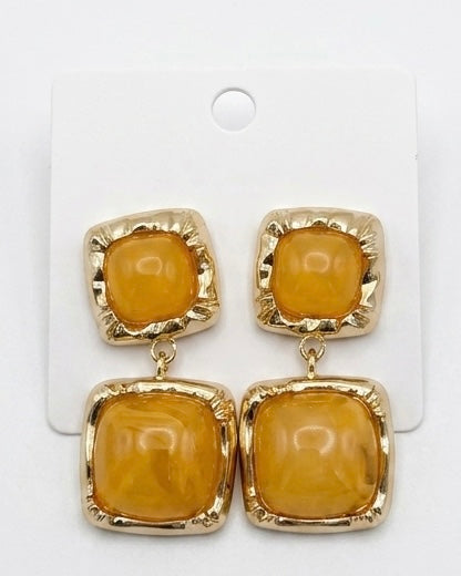 The Retro Cushion Cabochon Drops