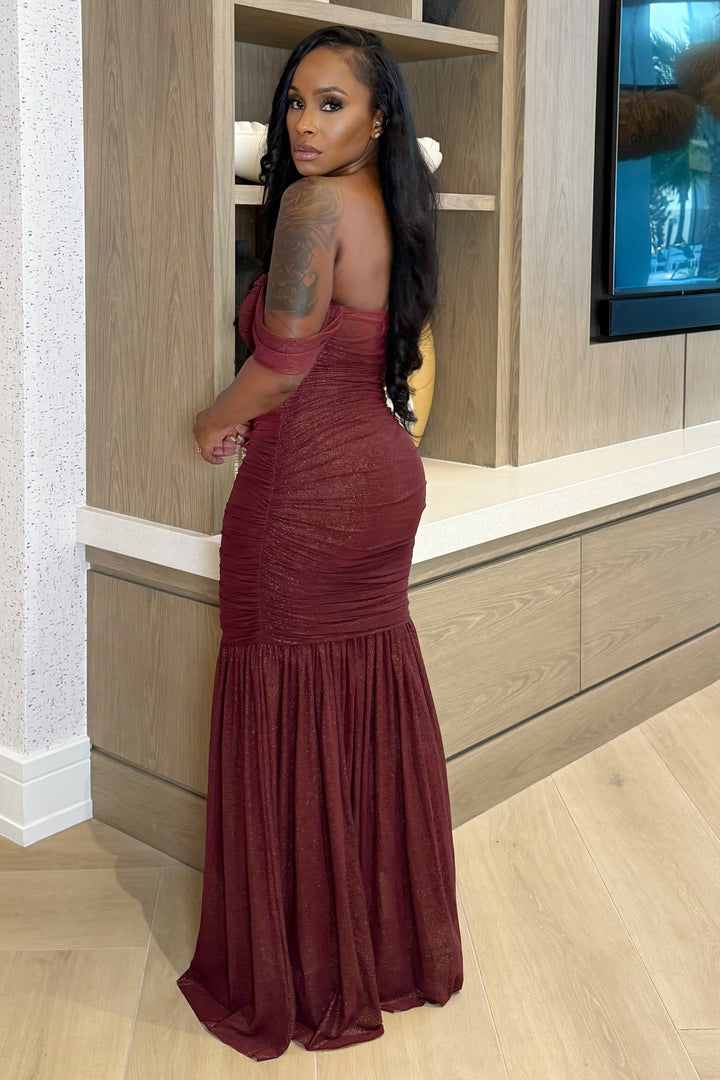 Velvet Nights Gown (Wine)