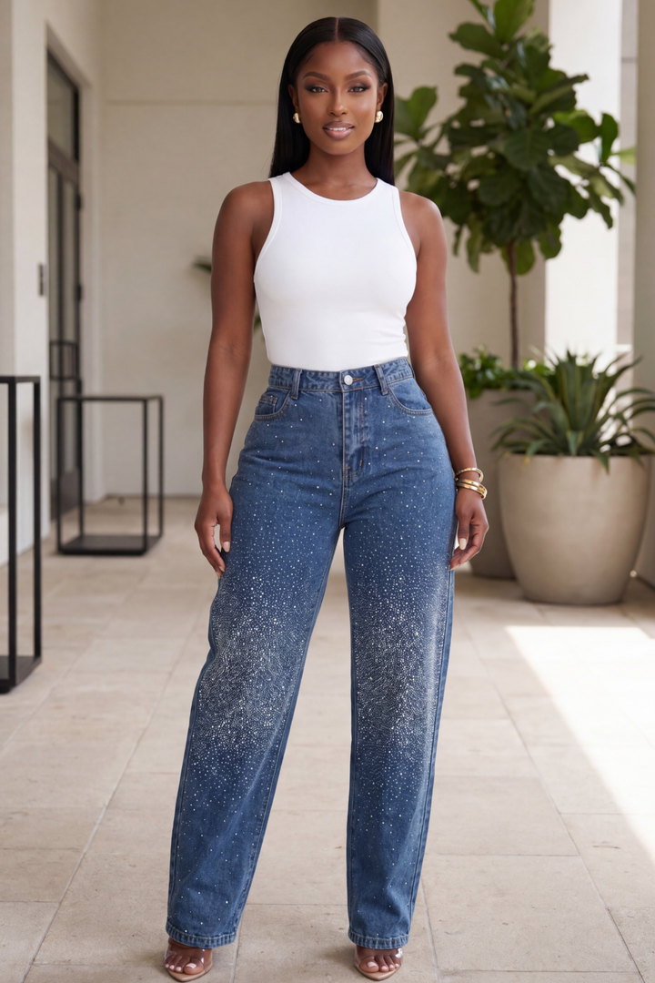 The Stardust Barrel Jeans [Medium Wash]