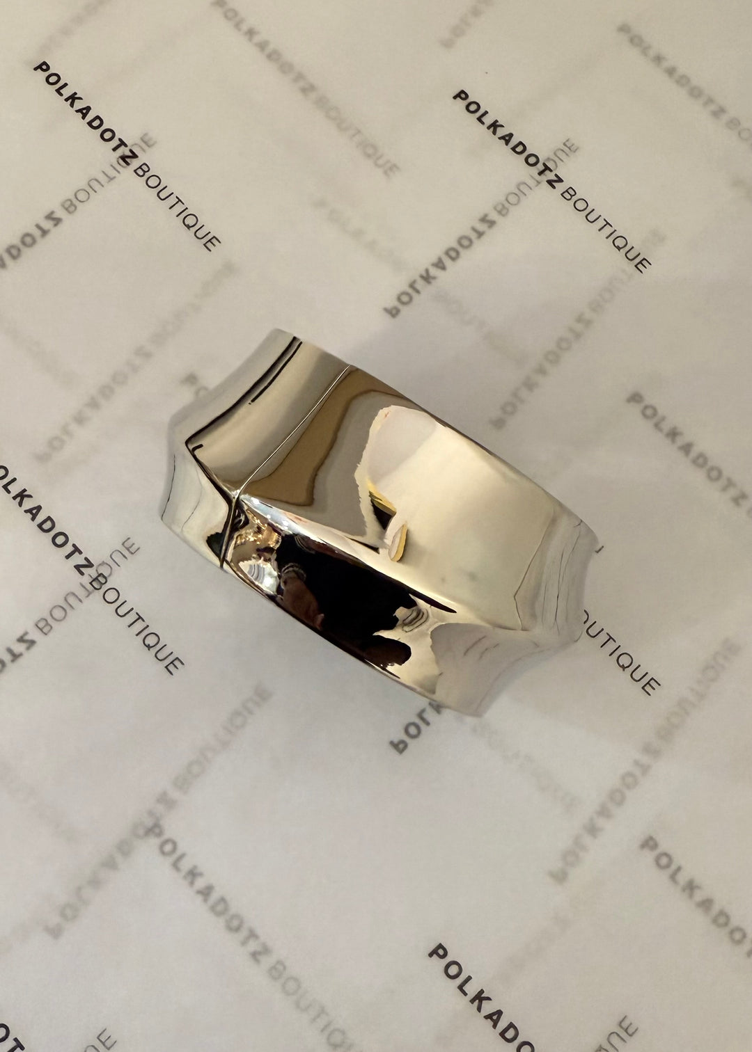 Lined Open Cuff Bangle